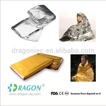 Reflective mylar blanket thermal emergency military survival kits